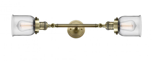 Bell - 2 Light - 5 inch - Antique Brass - Adjustable Bath Vanity Light (3442|208L-AB-G52-LED)
