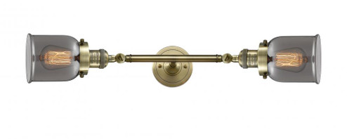 Bell - 2 Light - 5 inch - Antique Brass - Adjustable Bath Vanity Light (3442|208L-AB-G53-LED)