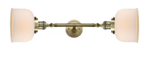 Bell - 2 Light - 8 inch - Antique Brass - Adjustable Bath Vanity Light (3442|208L-AB-G71)