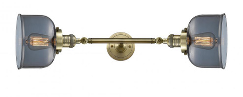 Bell - 2 Light - 8 inch - Antique Brass - Adjustable Bath Vanity Light (3442|208L-AB-G73-LED)
