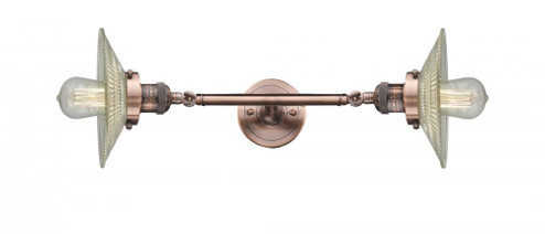 Halophane - 2 Light - 9 inch - Antique Copper - Adjustable Bath Vanity Light (3442|208L-AC-G2)
