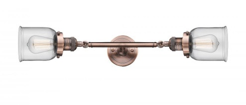 Bell - 2 Light - 5 inch - Antique Copper - Adjustable Bath Vanity Light (3442|208L-AC-G52-LED)