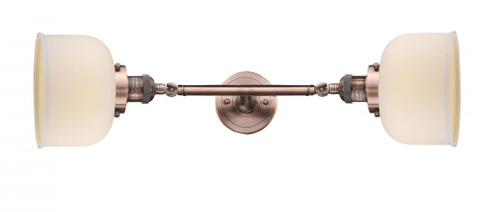 Bell - 2 Light - 8 inch - Antique Copper - Adjustable Bath Vanity Light (3442|208L-AC-G71-LED)