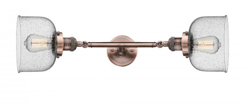 Bell - 2 Light - 8 inch - Antique Copper - Adjustable Bath Vanity Light (3442|208L-AC-G74-LED)