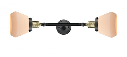 Fulton - 2 Light - 7 inch - Black Antique Brass - Adjustable Bath Vanity Light (3442|208L-BAB-G171)