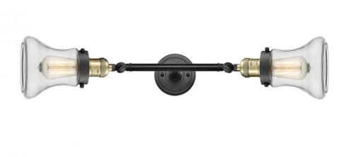 Bellmont - 2 Light - 6 inch - Black Antique Brass - Adjustable Bath Vanity Light (3442|208L-BAB-G192-LED)