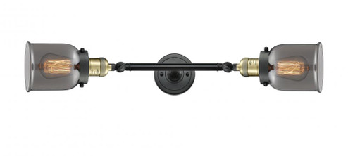 Bell - 2 Light - 5 inch - Black Antique Brass - Adjustable Bath Vanity Light (3442|208L-BAB-G53-LED)