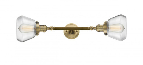 Fulton - 2 Light - 7 inch - Brushed Brass - Adjustable Bath Vanity Light (3442|208L-BB-G172-LED)