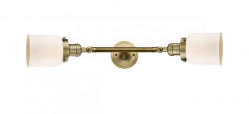 Bell - 2 Light - 5 inch - Brushed Brass - Adjustable Bath Vanity Light (3442|208L-BB-G51-LED)