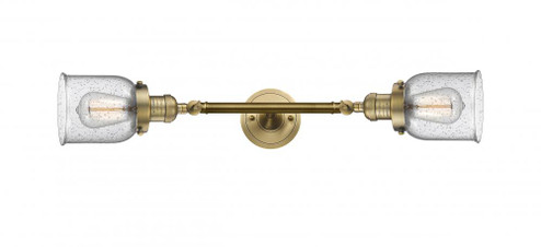 Bell - 2 Light - 5 inch - Brushed Brass - Adjustable Bath Vanity Light (3442|208L-BB-G54)