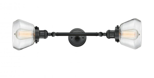 Fulton - 2 Light - 7 inch - Matte Black - Adjustable Bath Vanity Light (3442|208L-BK-G172-LED)