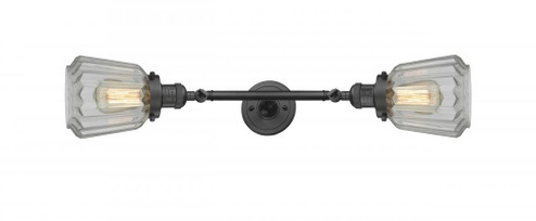 Chatham - 2 Light - 7 inch - Oil Rubbed Bronze - Adjustable Bath Vanity Light (3442|208L-OB-G142-LED)