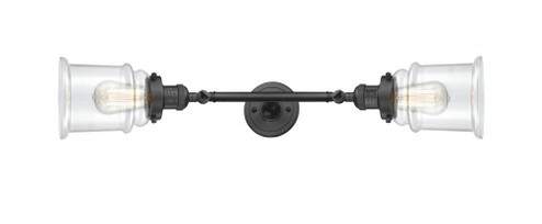 Canton - 2 Light - 6 inch - Oil Rubbed Bronze - Adjustable Bath Vanity Light (3442|208L-OB-G182-LED)