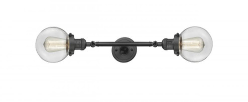 Beacon - 2 Light - 6 inch - Oil Rubbed Bronze - Adjustable Bath Vanity Light (3442|208L-OB-G202-6-LED)