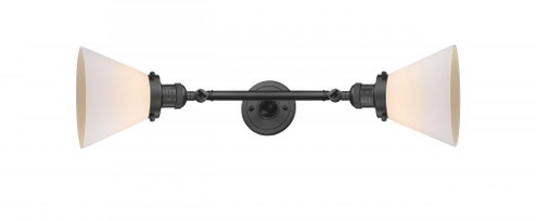 Cone - 2 Light - 8 inch - Oil Rubbed Bronze - Adjustable Bath Vanity Light (3442|208L-OB-G41)