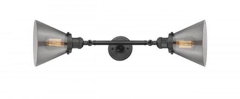 Cone - 2 Light - 8 inch - Oil Rubbed Bronze - Adjustable Bath Vanity Light (3442|208L-OB-G43-LED)