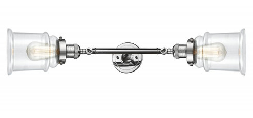 Canton - 2 Light - 6 inch - Polished Chrome - Adjustable Bath Vanity Light (3442|208L-PC-G182)