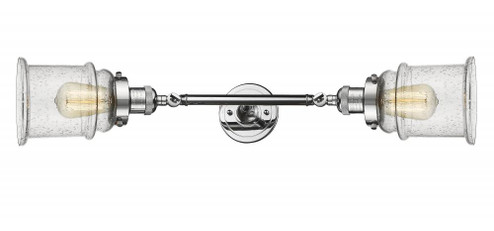 Canton - 2 Light - 6 inch - Polished Chrome - Adjustable Bath Vanity Light (3442|208L-PC-G184)