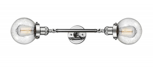 Beacon - 2 Light - 6 inch - Polished Chrome - Adjustable Bath Vanity Light (3442|208L-PC-G204-6)