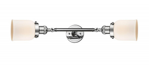 Bell - 2 Light - 5 inch - Polished Chrome - Adjustable Bath Vanity Light (3442|208L-PC-G51)