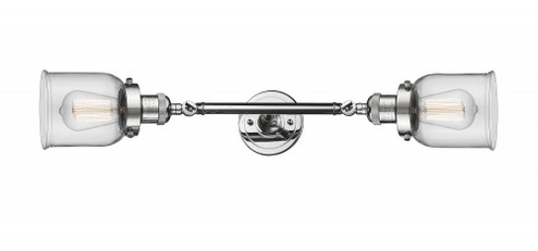Bell - 2 Light - 5 inch - Polished Chrome - Adjustable Bath Vanity Light (3442|208L-PC-G52)