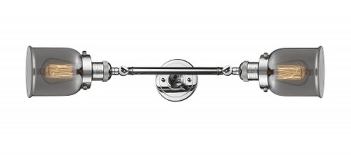 Bell - 2 Light - 5 inch - Polished Chrome - Adjustable Bath Vanity Light (3442|208L-PC-G53-LED)