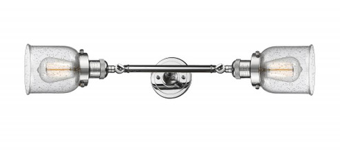 Bell - 2 Light - 5 inch - Polished Chrome - Adjustable Bath Vanity Light (3442|208L-PC-G54-LED)