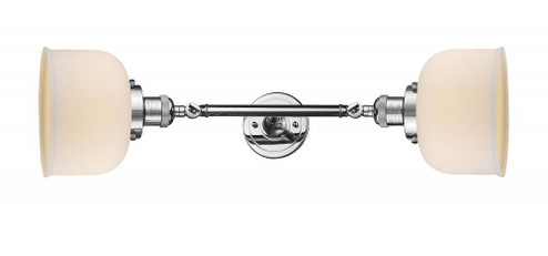 Bell - 2 Light - 8 inch - Polished Chrome - Adjustable Bath Vanity Light (3442|208L-PC-G71-LED)