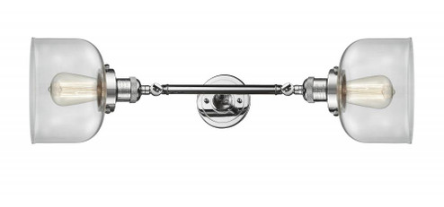 Bell - 2 Light - 8 inch - Polished Chrome - Adjustable Bath Vanity Light (3442|208L-PC-G72)