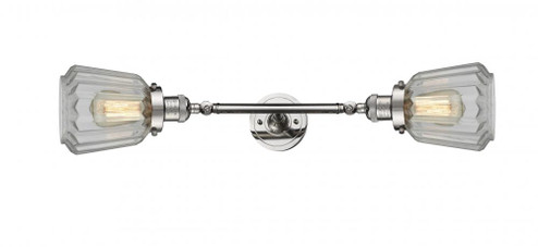 Chatham - 2 Light - 7 inch - Polished Nickel - Adjustable Bath Vanity Light (3442|208L-PN-G142)