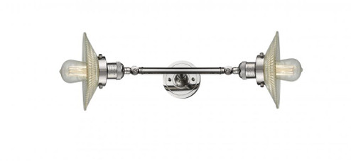 Halophane - 2 Light - 9 inch - Polished Nickel - Adjustable Bath Vanity Light (3442|208L-PN-G2)