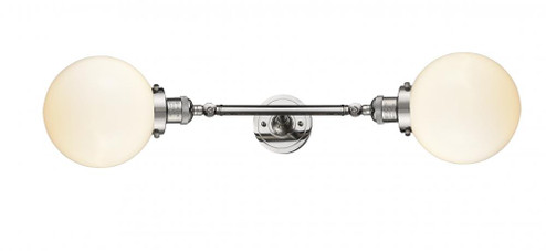 Beacon - 2 Light - 8 inch - Polished Nickel - Adjustable Bath Vanity Light (3442|208L-PN-G201-8)