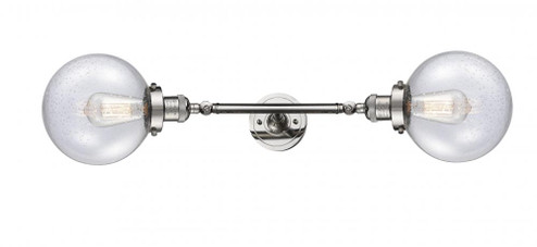 Beacon - 2 Light - 8 inch - Polished Nickel - Adjustable Bath Vanity Light (3442|208L-PN-G204-8)