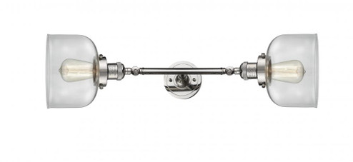 Bell - 2 Light - 8 inch - Polished Nickel - Adjustable Bath Vanity Light (3442|208L-PN-G72-LED)