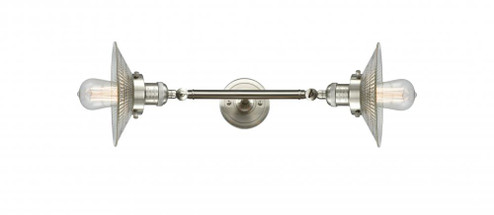 Halophane - 2 Light - 9 inch - Brushed Satin Nickel - Adjustable Bath Vanity Light (3442|208L-SN-G2-LED)
