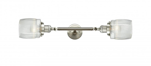 Colton - 2 Light - 6 inch - Brushed Satin Nickel - Adjustable Bath Vanity Light (3442|208L-SN-G302)