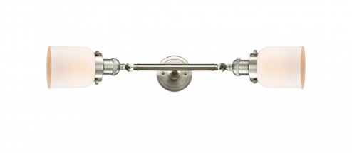Bell - 2 Light - 5 inch - Brushed Satin Nickel - Adjustable Bath Vanity Light (3442|208L-SN-G51)