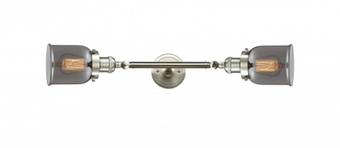 Bell - 2 Light - 5 inch - Brushed Satin Nickel - Adjustable Bath Vanity Light (3442|208L-SN-G53-LED)