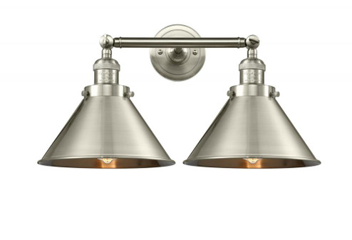 Briarcliff - 2 Light - 19 inch - Brushed Satin Nickel - Adjustable Bath Vanity Light (3442|208-SN-M10-SN-LED)