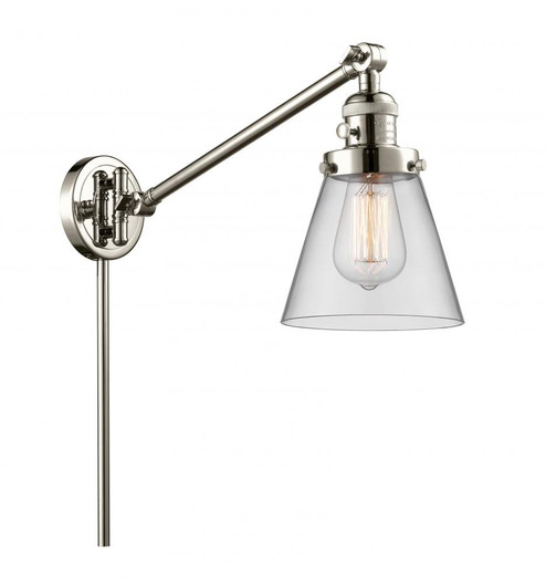 Cone - 1 Light - 8 inch - Polished Nickel -Adjustable Swing Arm (3442|237-PN-G62)