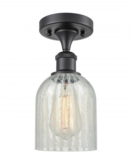 Caledonia - 1 Light - 5 inch - Matte Black - Semi-Flush Mount (3442|516-1C-BK-G2511-LED)