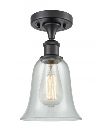 Hanover - 1 Light - 6 inch - Matte Black - Semi-Flush Mount (3442|516-1C-BK-G2812-LED)