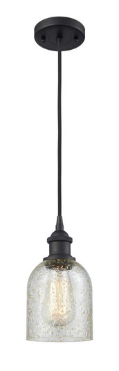 Caledonia - 1 Light - 5 inch - Matte Black - Cord hung - Mini Pendant (3442|516-1P-BK-G259)