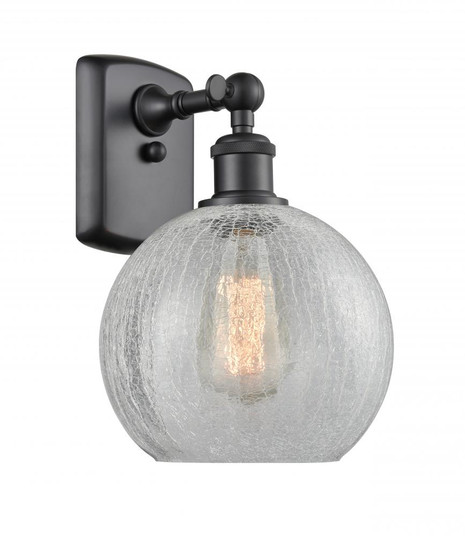 Athens - 1 Light - 8 inch - Matte Black - Sconce (3442|516-1W-BK-G125)