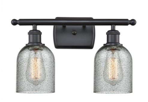 Caledonia - 2 Light - 15 inch - Matte Black - Bath Vanity Light (3442|516-2W-BK-G257-LED)