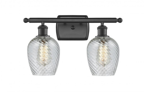 Salina - 2 Light - 16 inch - Matte Black - Bath Vanity Light (3442|516-2W-BK-G292)