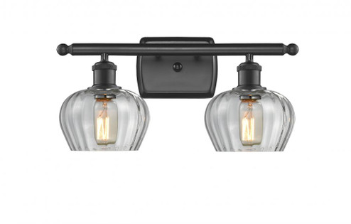 Fenton - 2 Light - 17 inch - Matte Black - Bath Vanity Light (3442|516-2W-BK-G92)