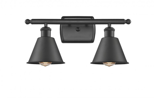 Smithfield - 2 Light - 17 inch - Matte Black - Bath Vanity Light (3442|516-2W-BK-M8-LED)
