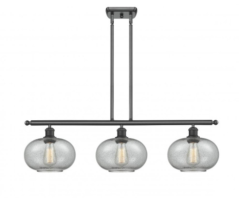 Gorham - 3 Light - 36 inch - Matte Black - Stem hung - Island Light (3442|516-3I-BK-G247)