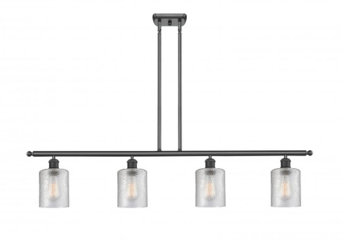 Cobbleskill - 4 Light - 48 inch - Matte Black - Stem hung - Island Light (3442|516-4I-BK-G112-LED)